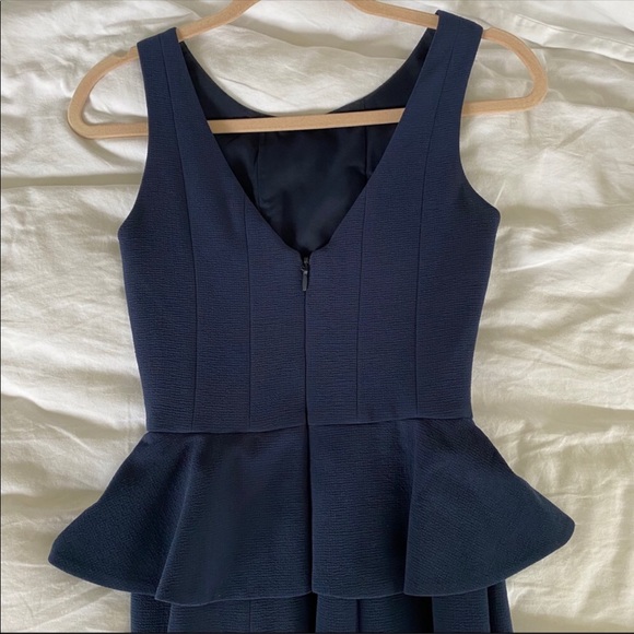 BCBGMaxazria Midnight Peplum Gown - Picture 5 of 5